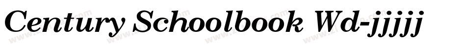 Century Schoolbook Wd字体转换